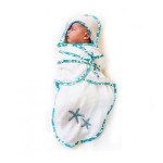 Бебешка пелена-джобче SEASTAR - 100% бамбук, Лукс